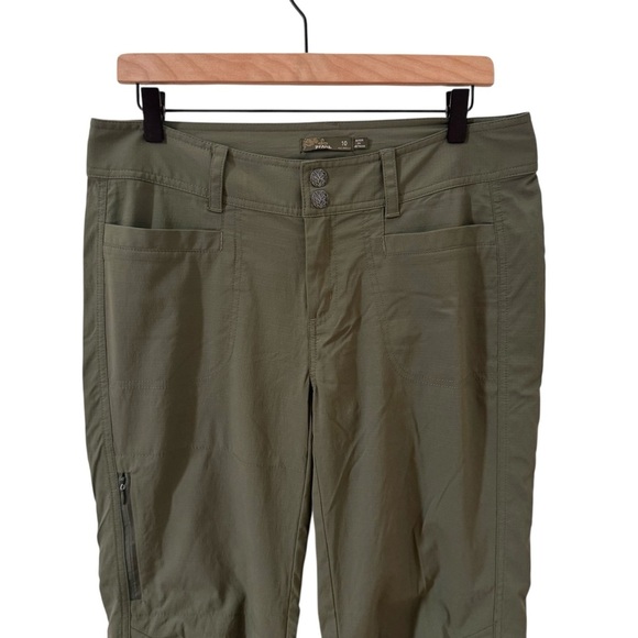 Prana Keeley Pant Forrest Green Size 10 - Picture 3 of 13